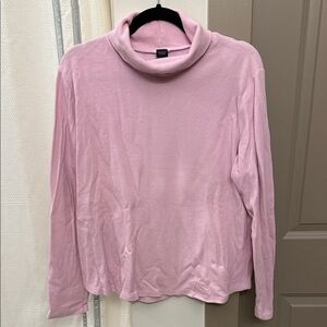 Lands' End Soft Pink Knit Turtleneck